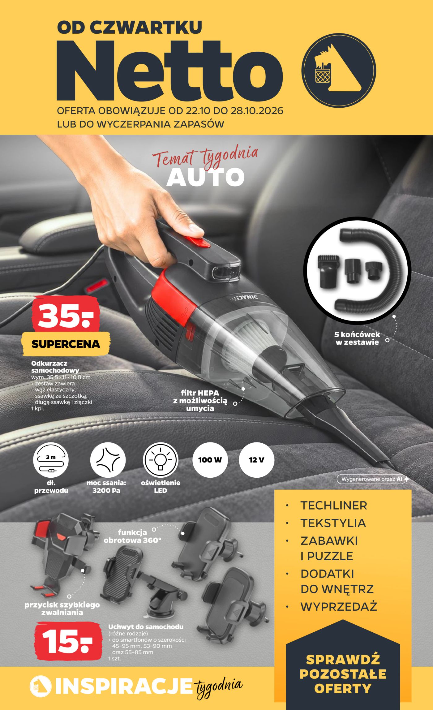 Nowa gazetka Netto - Auto ważna od 22.10.2026 do 28.10.2026