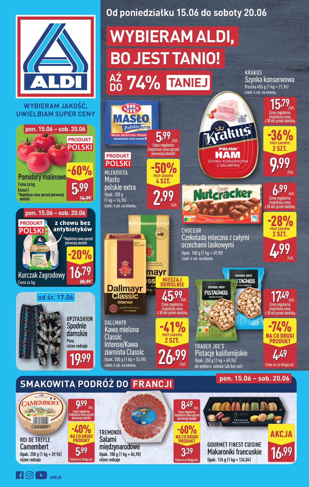 Nowa gazetka ALDI - Pełna oferta ważna od 15.06.2026 do 20.06.2026