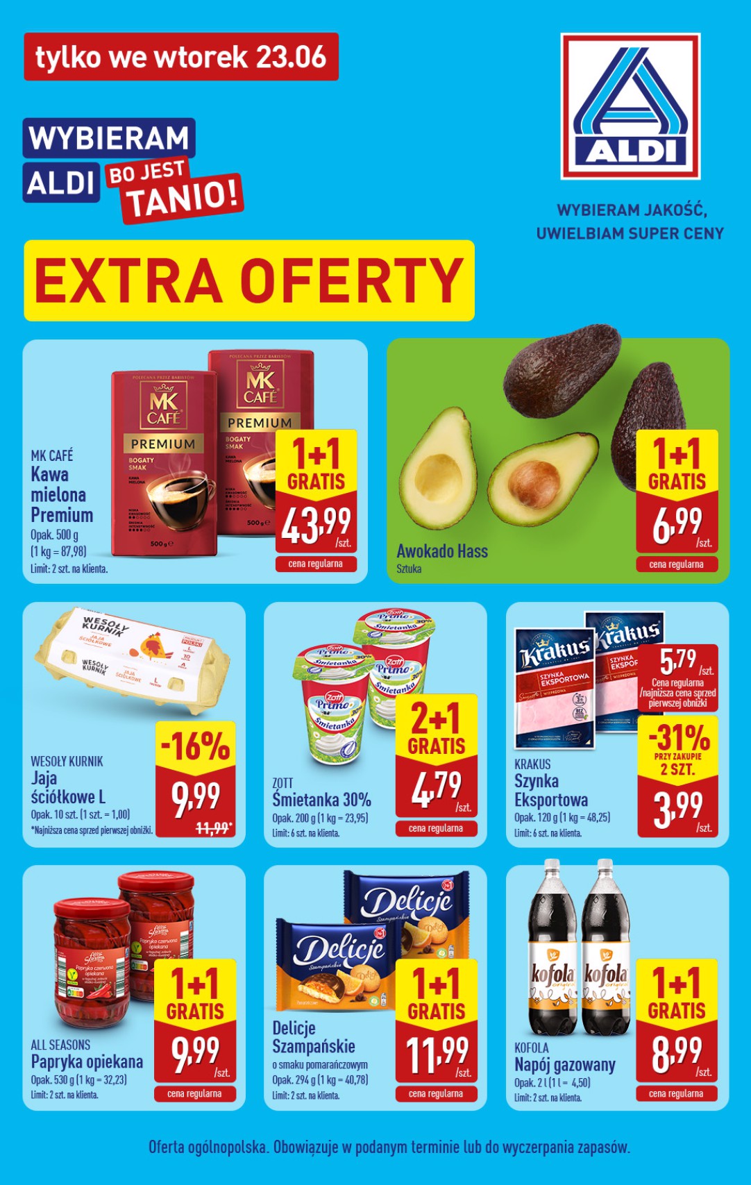 Aktualna gazetka ALDI - Extra oferty ważna od 23.06.2026 do 24.06.2026