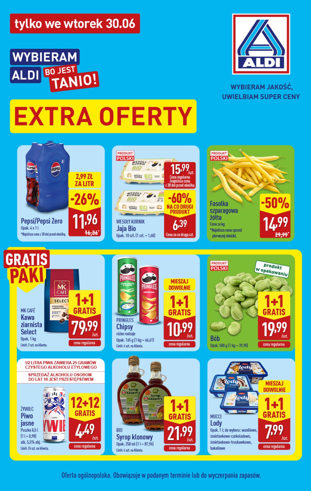 Aktualna gazetka ALDI - Extra oferta ważna od 30.06.2026 - 30.06.2026