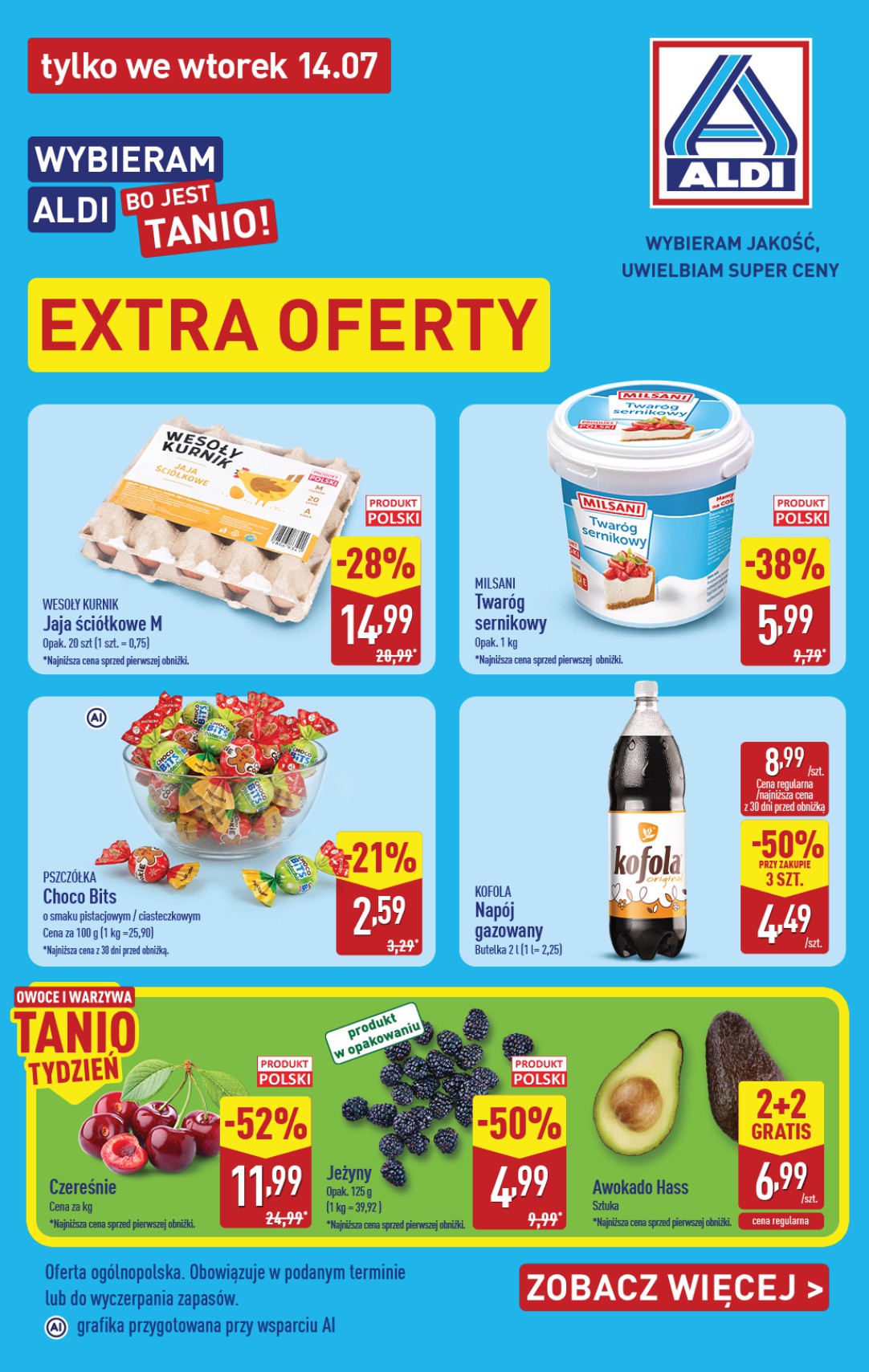 Aktualna gazetka ALDI - Extra oferty ważna od 14.07.2026 - 14.07.2026