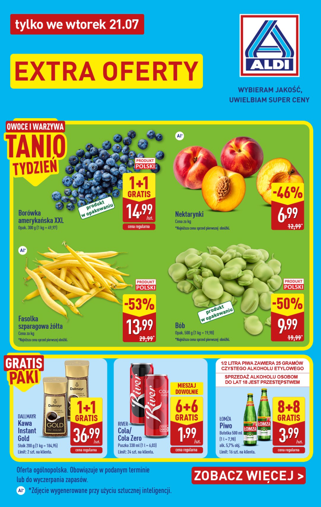 Aktualna gazetka ALDI - Ekstra oferta ważna od 21.07.2026 - 21.07.2026