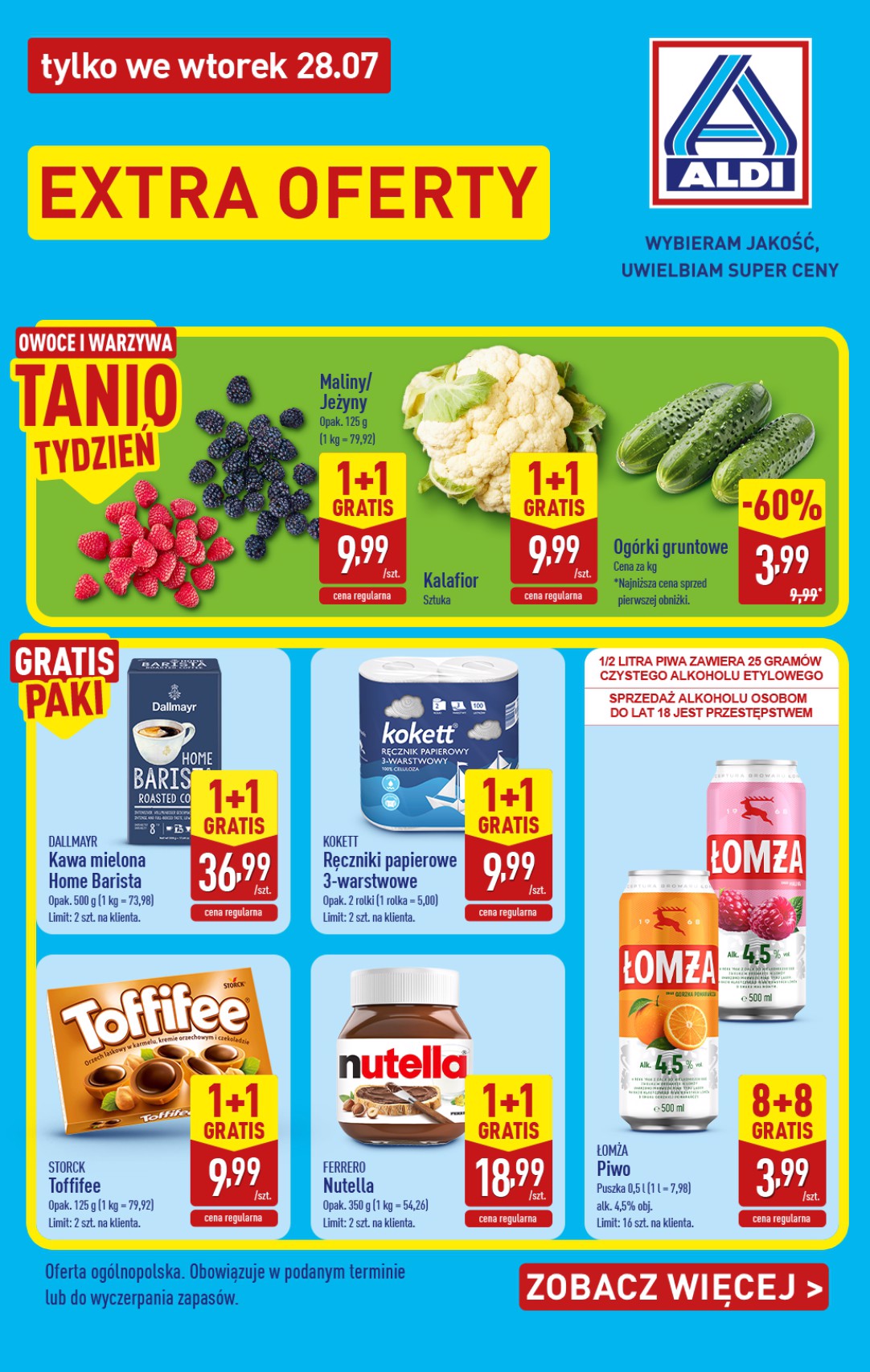 Aktualna gazetka ALDI - Extra oferta ważna od 28.07.2026 - 28.07.2026