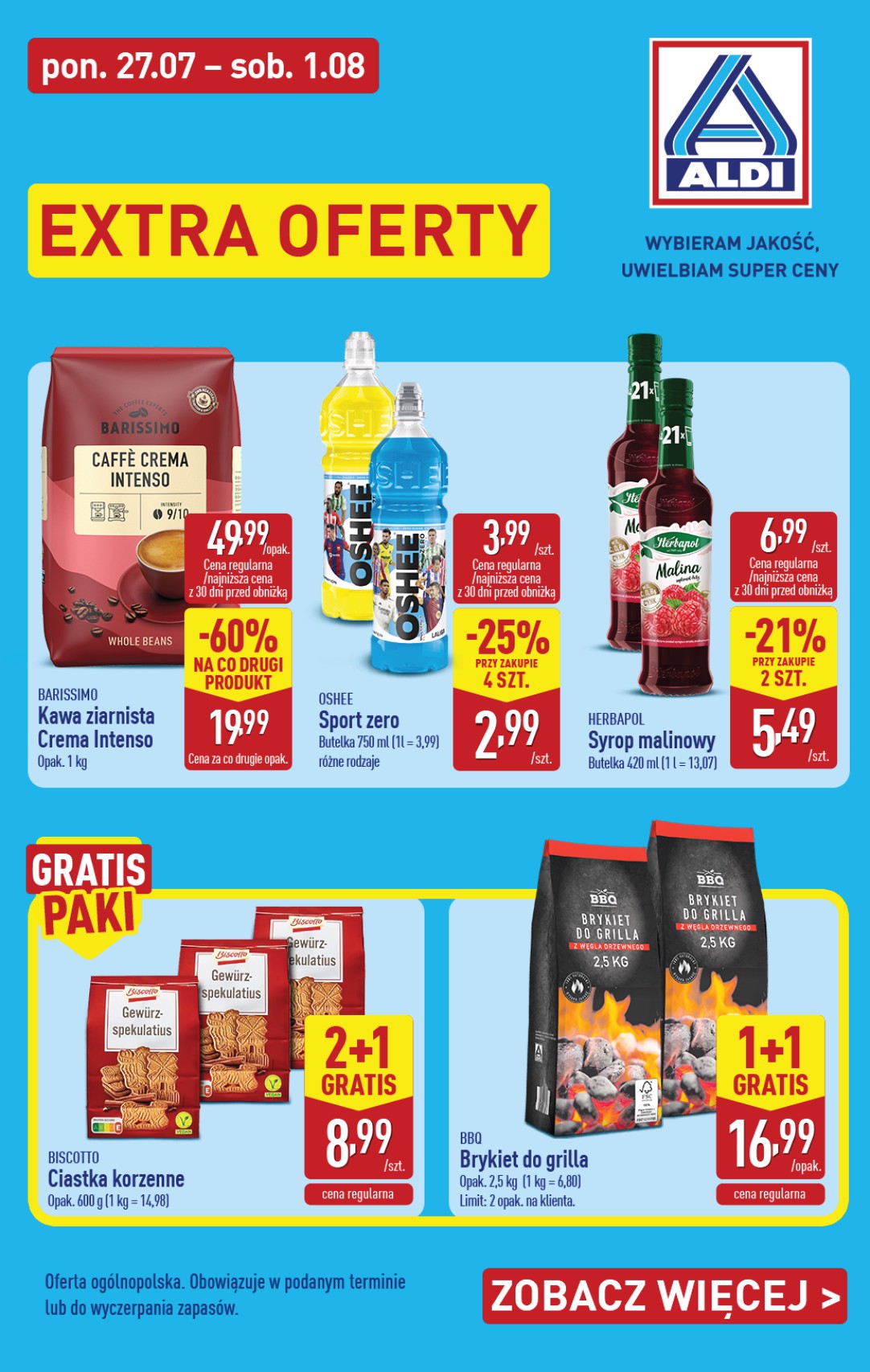 Aktualna gazetka ALDI - Extra oferty ważna od 27.07.2026 do 01.08.2026
