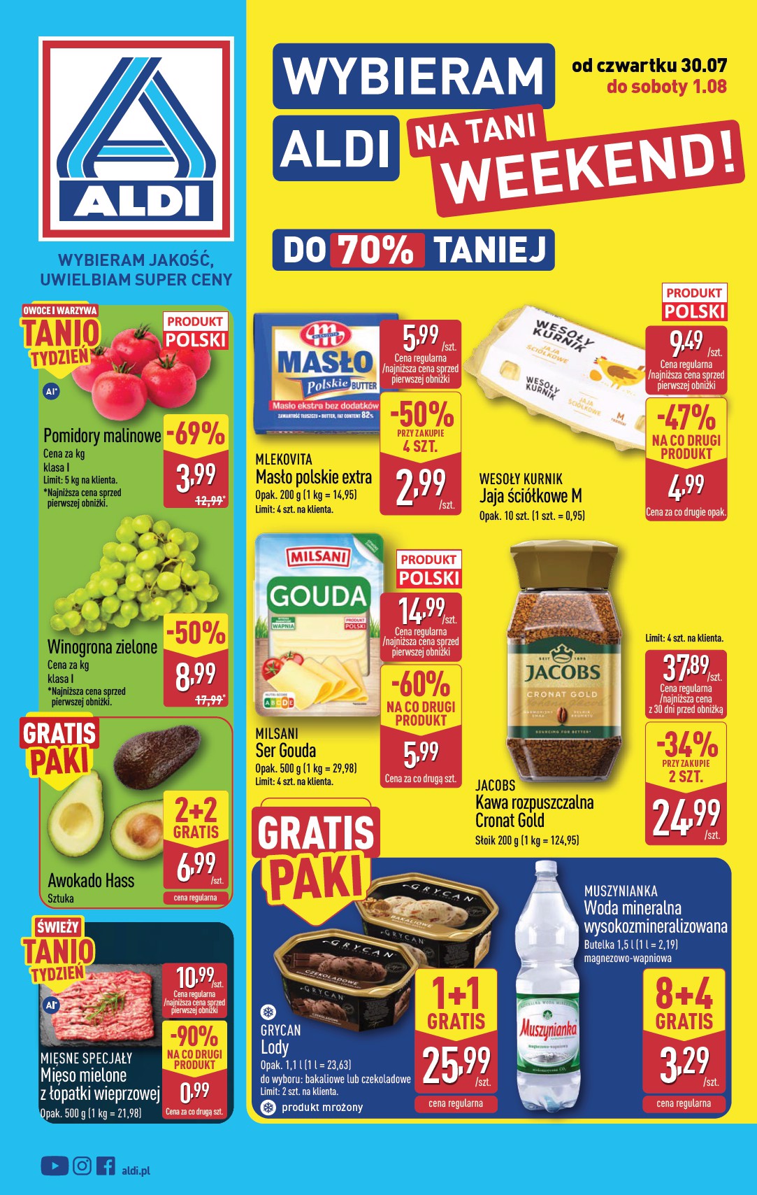 Nowa gazetka ALDI - Oferta weekendowa ważna od 30.07.2026 do 01.08.2026