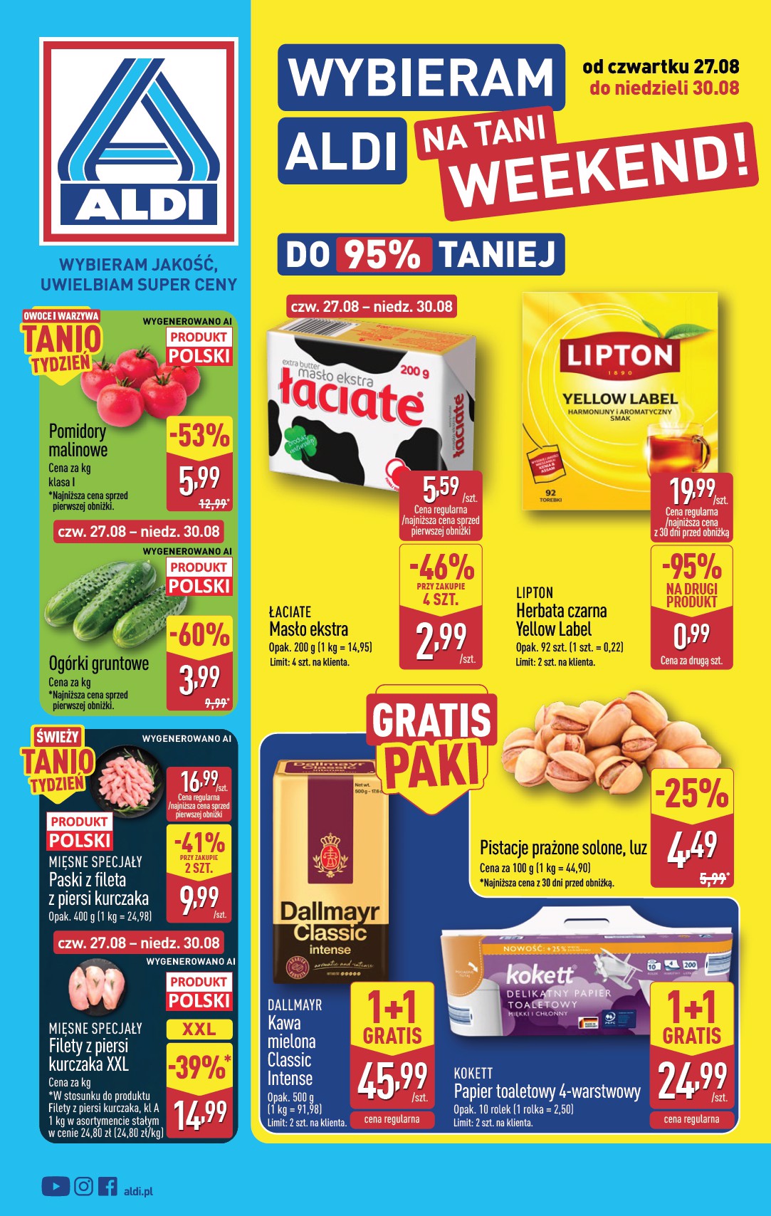 Aktualna gazetka ALDI - Oferta weekendowa ważna od 27.08.2026 do 30.08.2026