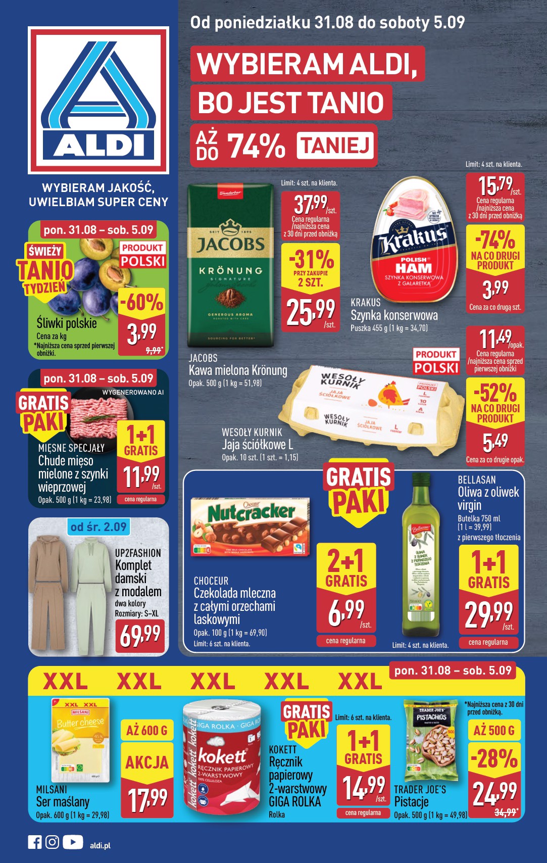 Aktualna gazetka ALDI ważna od 31.08.2026 do 05.09.2026