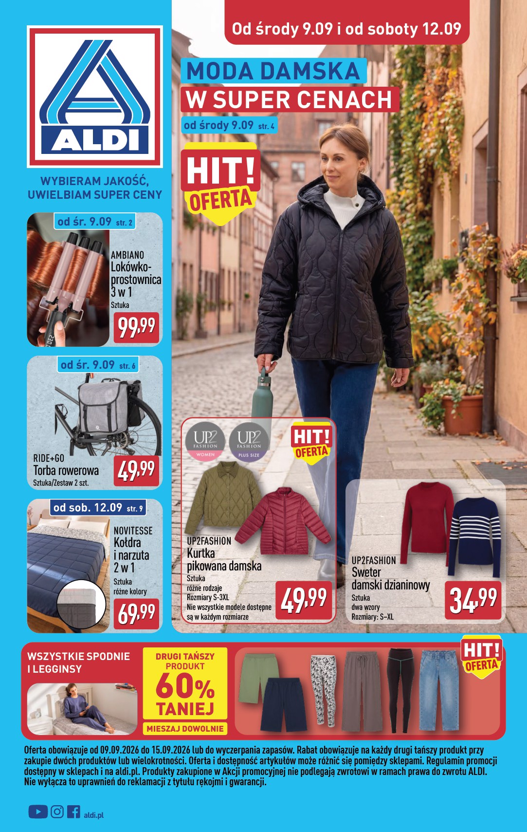 Nowa gazetka ALDI - Artykuły przemysłowe i tekstylia ważna od 09.09.2026 do 12.09.2026