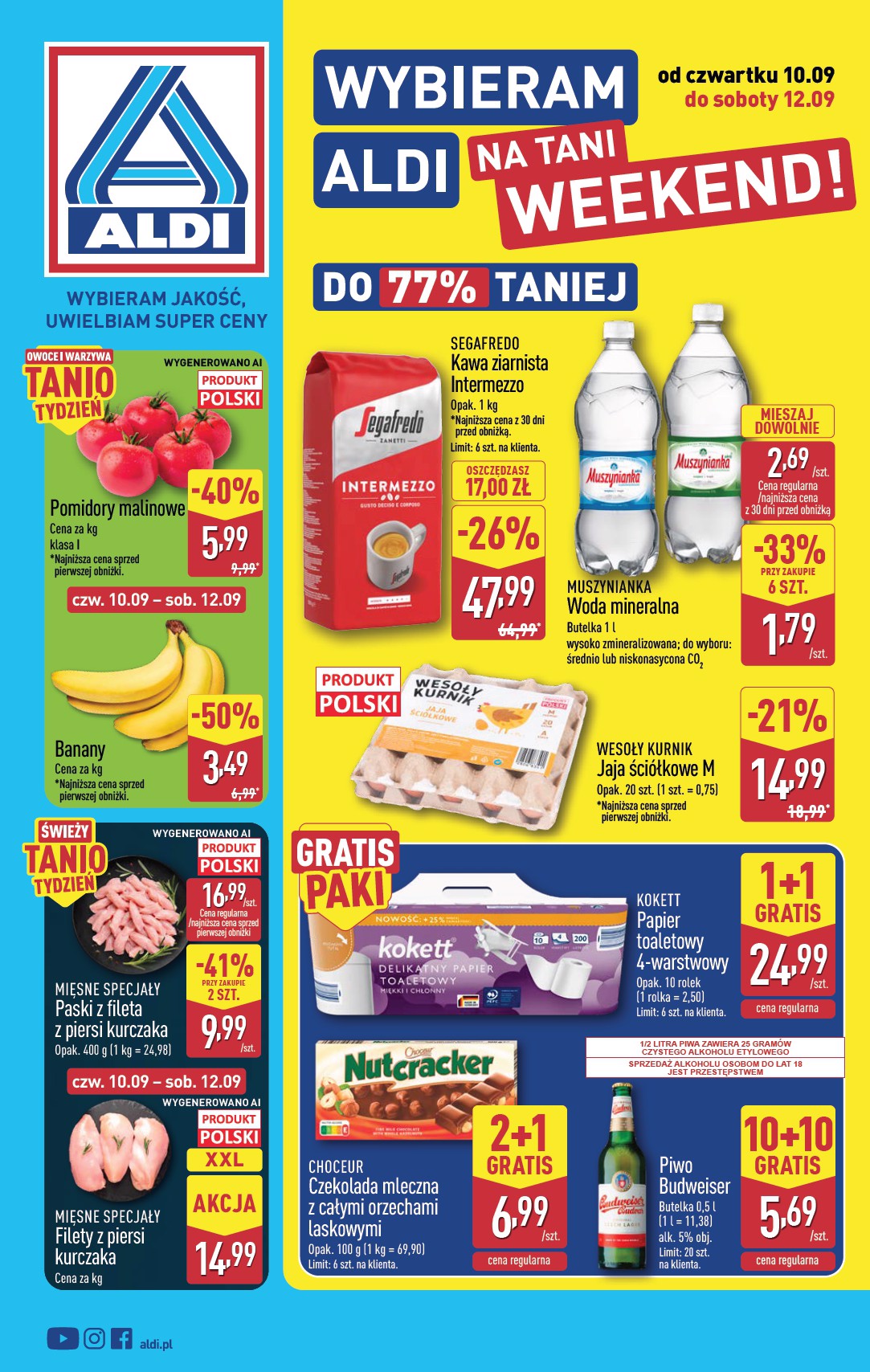 Nowa gazetka ALDI - Oferta weekendowa ważna od 10.09.2026 do 12.09.2026
