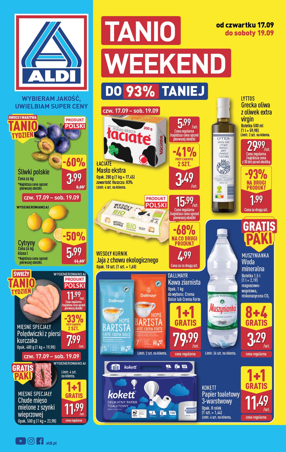 Aktualna gazetka ALDI - Oferta weekendowa ważna od 17.09.2026 do 19.09.2026
