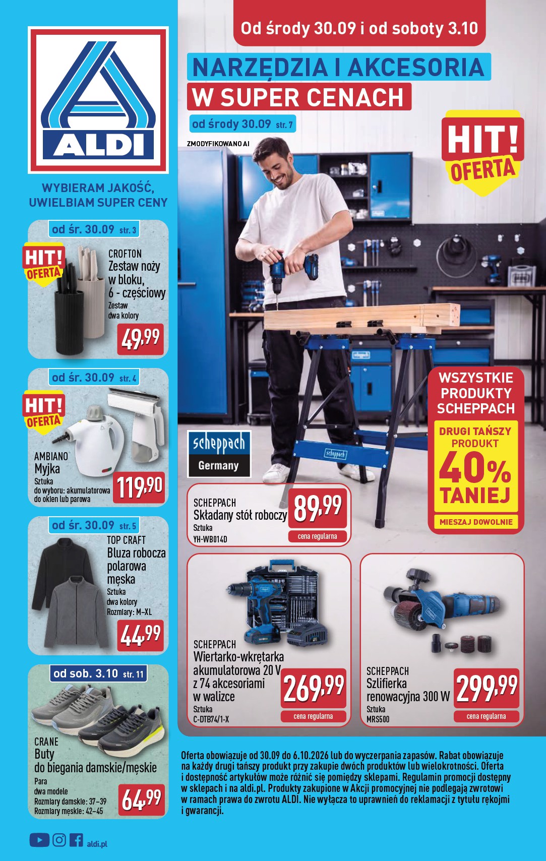 Nowa gazetka ALDI - Narzędzia i akcesoria w super cenach ważna od 30.09.2026 do 03.10.2026