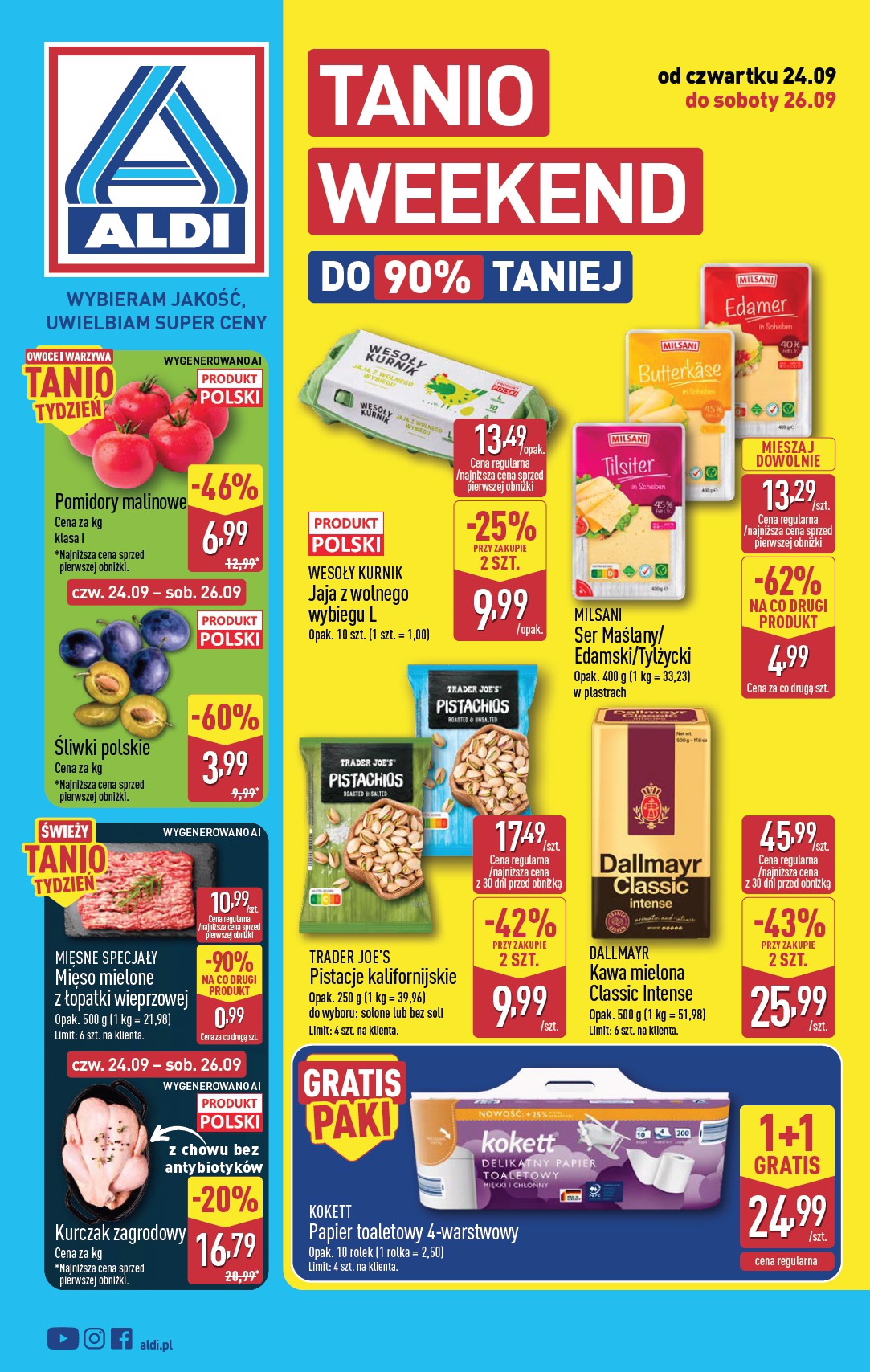 Nowa gazetka ALDI - Oferta Weekendowa ważna od 24.09.2026 do 26.09.2026