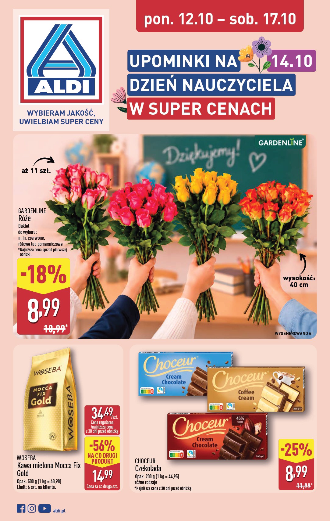 Nowa gazetka ALDI - Dzień nauczyciela ważna od 12.10.2026 do 17.10.2026