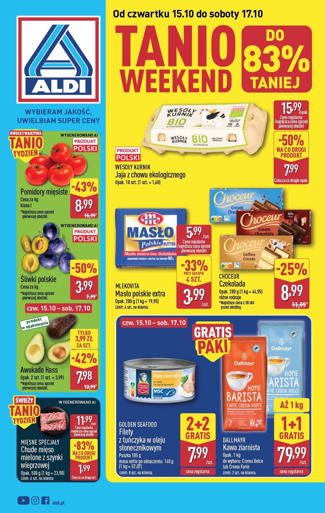 Nowa gazetka ALDI - Oferta weekendowa ważna od 15.10.2026 do 17.10.2026