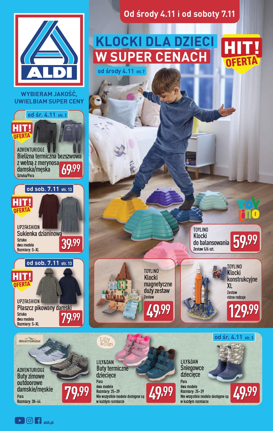 Nowa gazetka ALDI - Artykuły przemysłowe i tekstylia ważna od 04.11.2026 do 07.11.2026