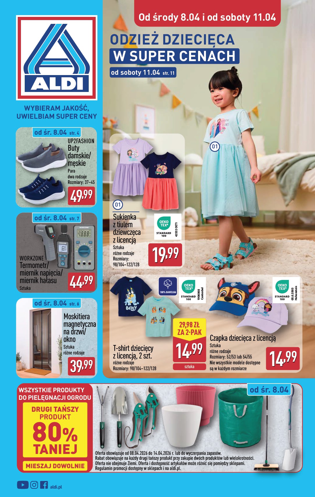 Gazetka ALDI - Artykuły przemysłowe i tekstylia - ważna od 08.04.2026 do 11.04.2026