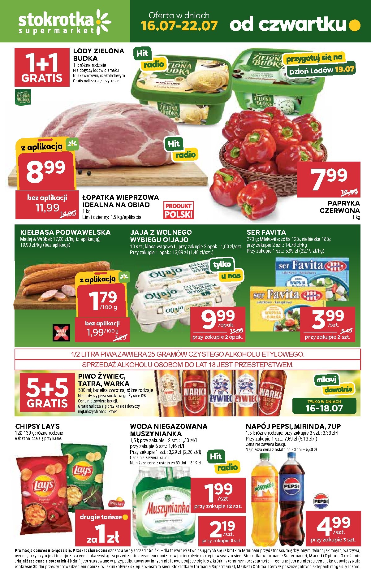 Nowa gazetka Stokrotka - Supermarket ważna od 16.07.2026 do 22.07.2026