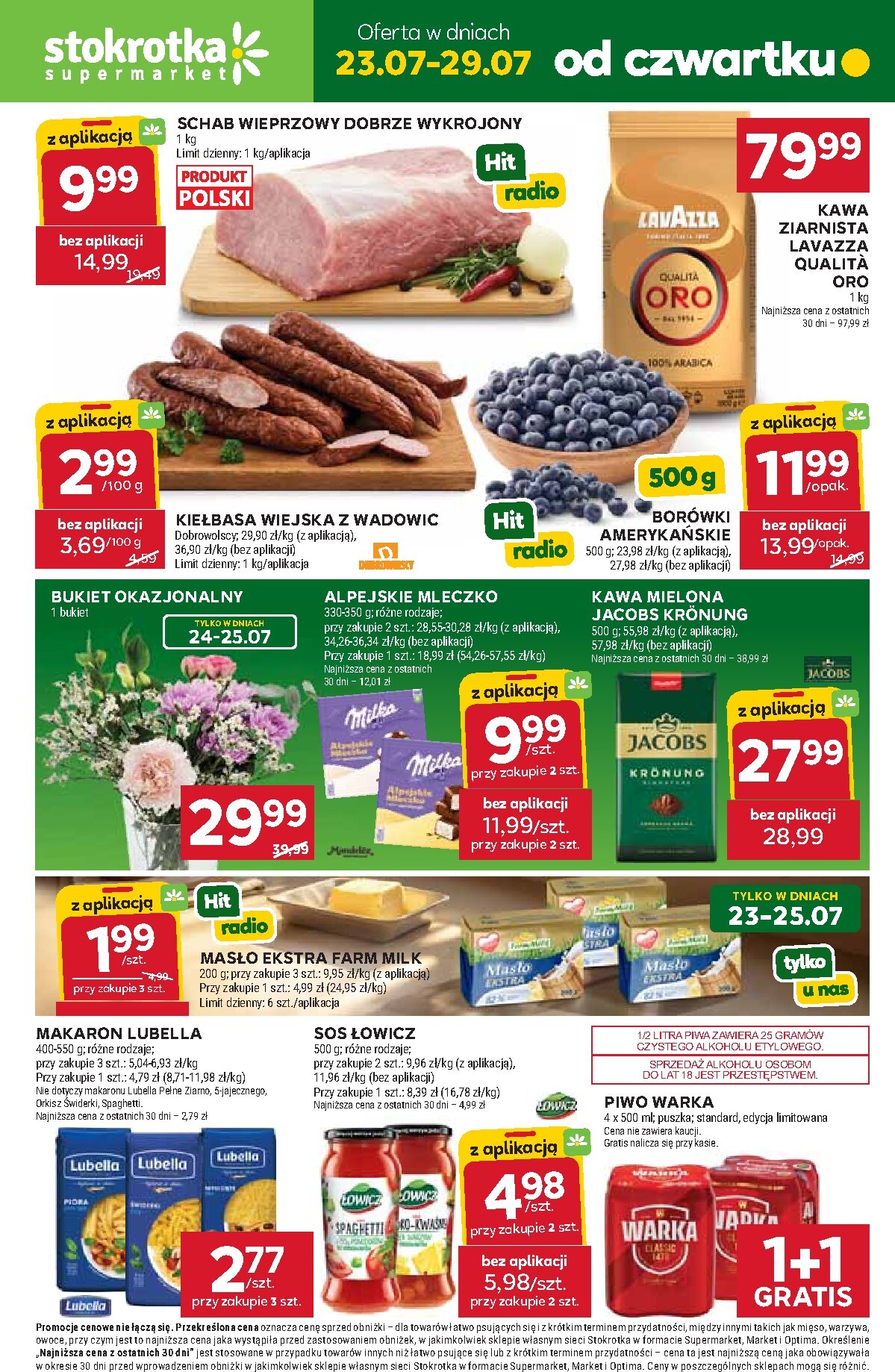Nowa gazetka Stokrotka - Supermarket ważna od 23.07.2026 do 29.07.2026