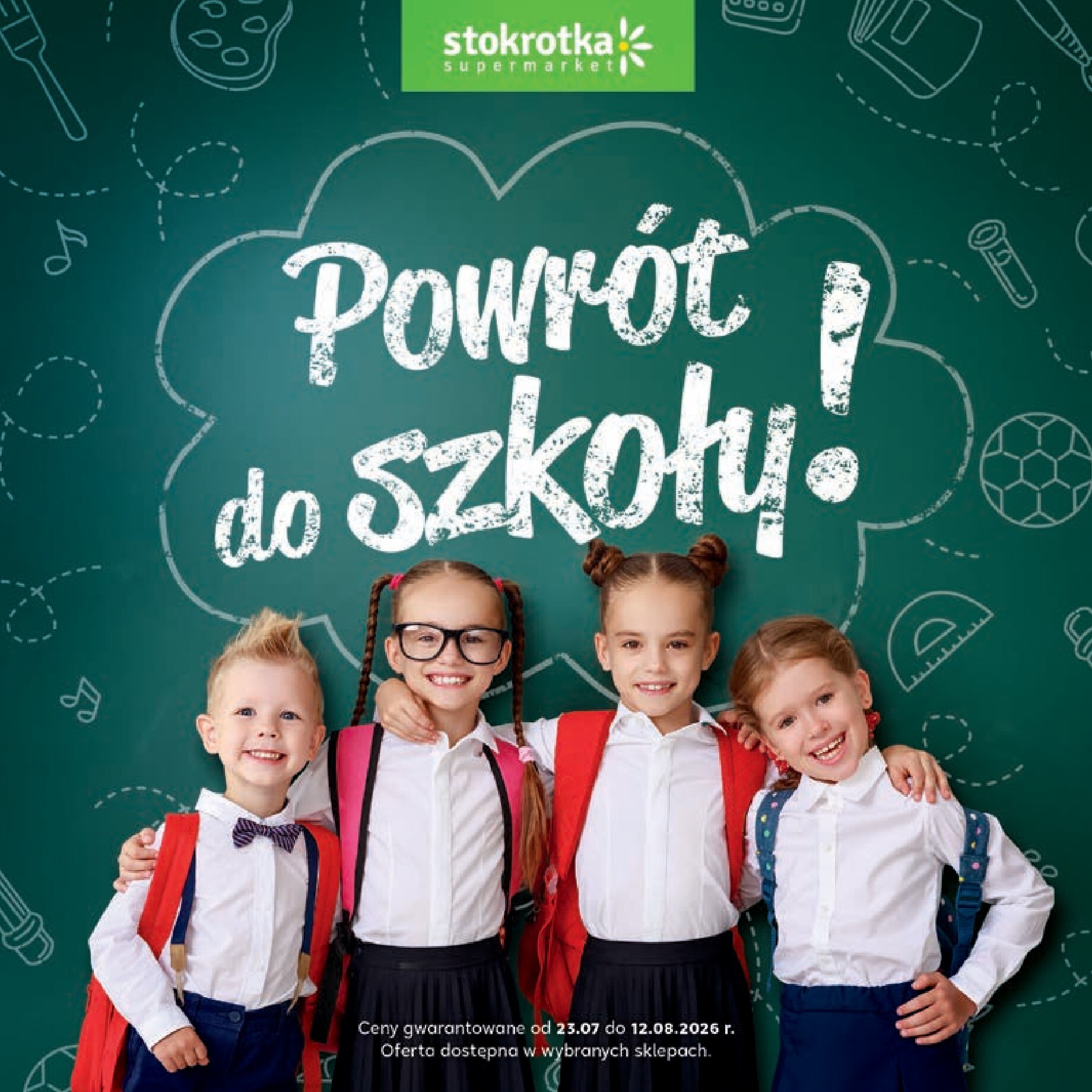 Nowa gazetka Stokrotka - Katalog Witaj Szkoło! ważna od 23.07.2026 do 12.08.2026