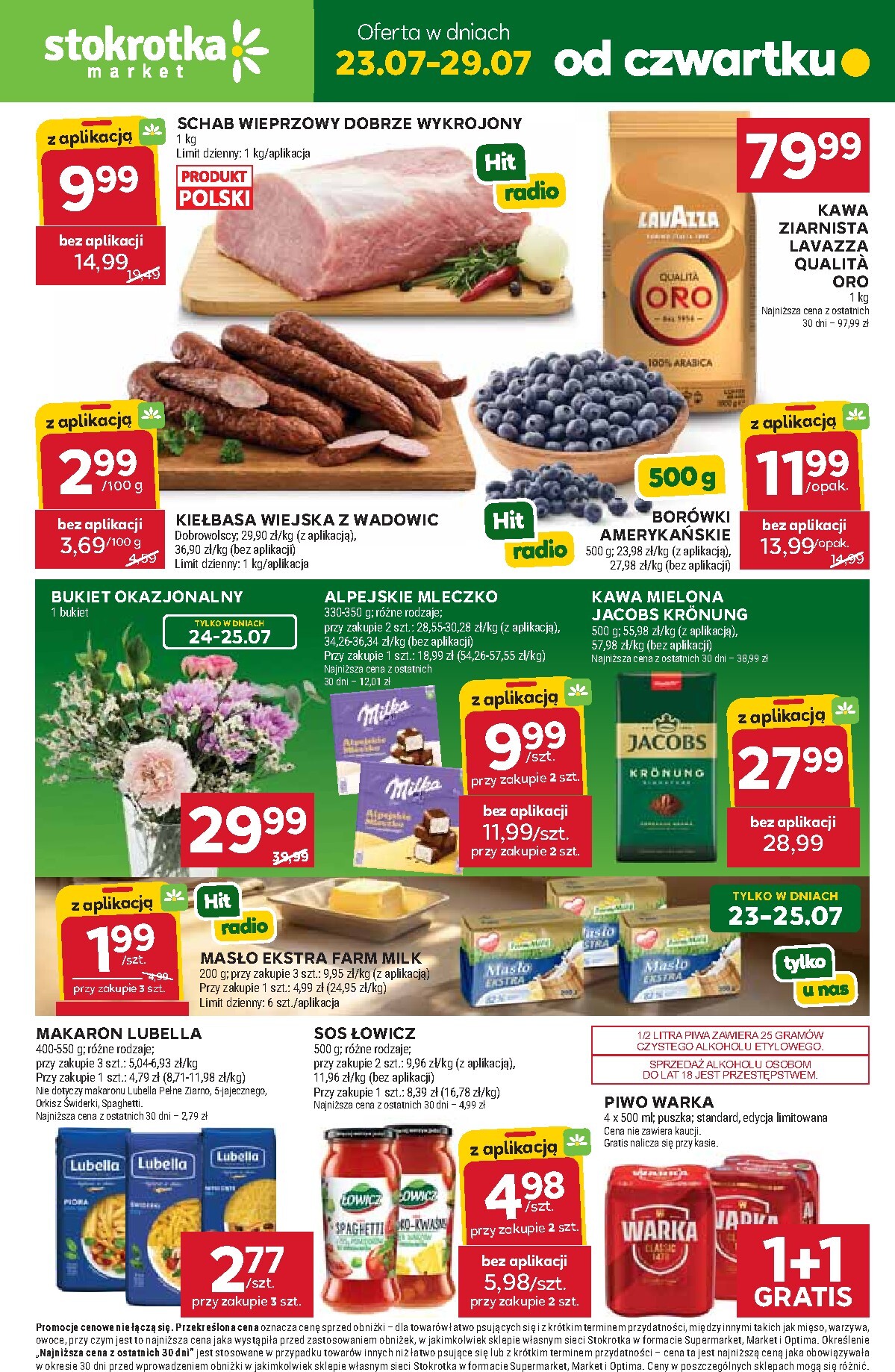 Aktualna gazetka Stokrotka Market ważna od 23.07.2026 do 29.07.2026