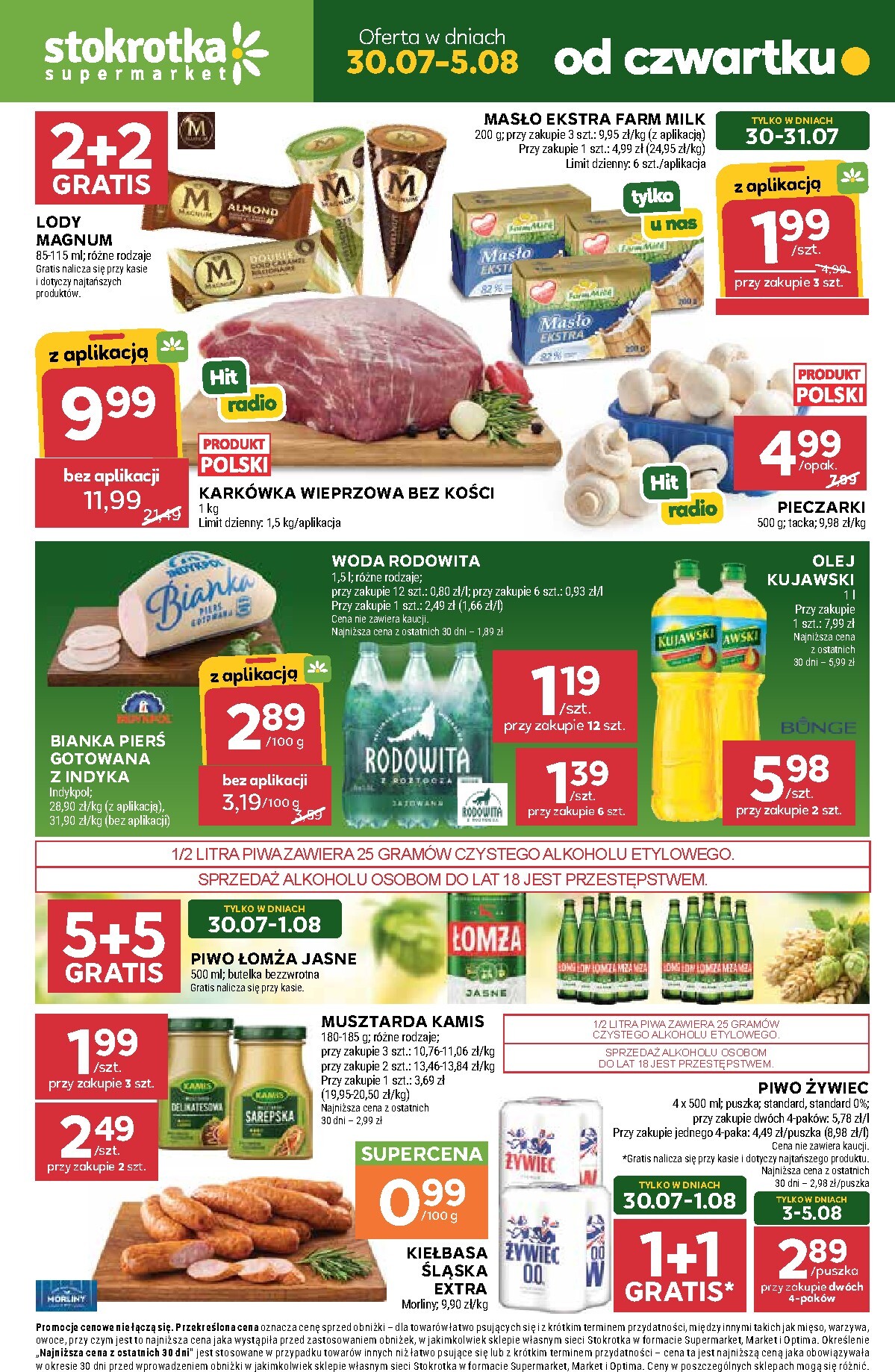 Nowa gazetka Stokrotka - Supermarket ważna od 30.07.2026 do 05.08.2026