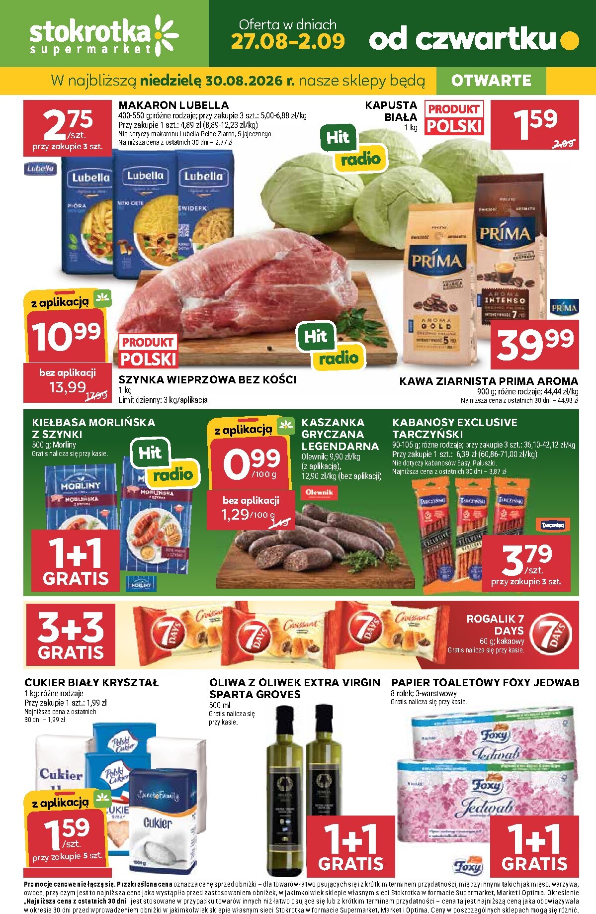 Aktualna gazetka Stokrotka - Supermarket ważna od 27.08.2026 do 02.09.2026
