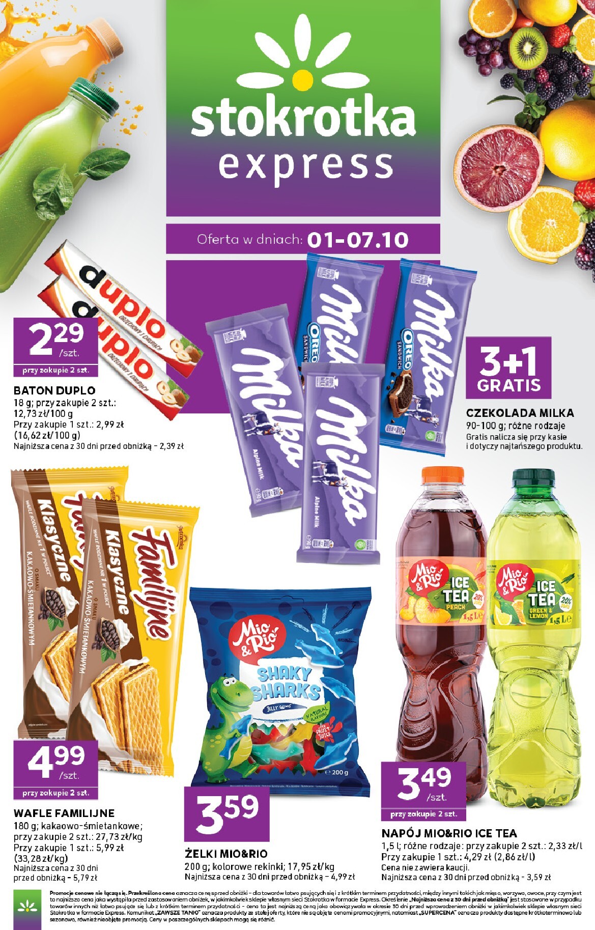 Aktualna gazetka Stokrotka - Express ważna od 01.10.2026 do 07.10.2026