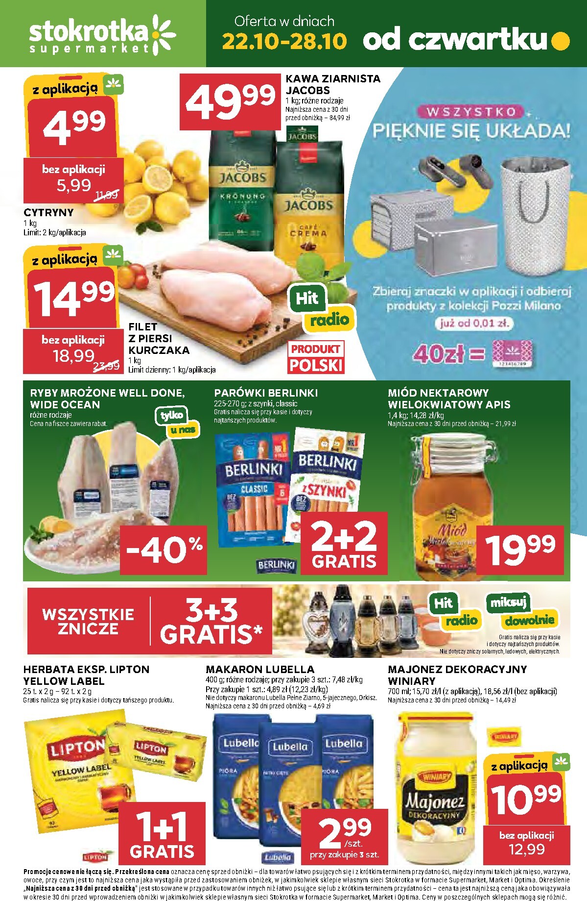Aktualna gazetka Stokrotka - Supermarket ważna od 22.10.2026 do 28.10.2026