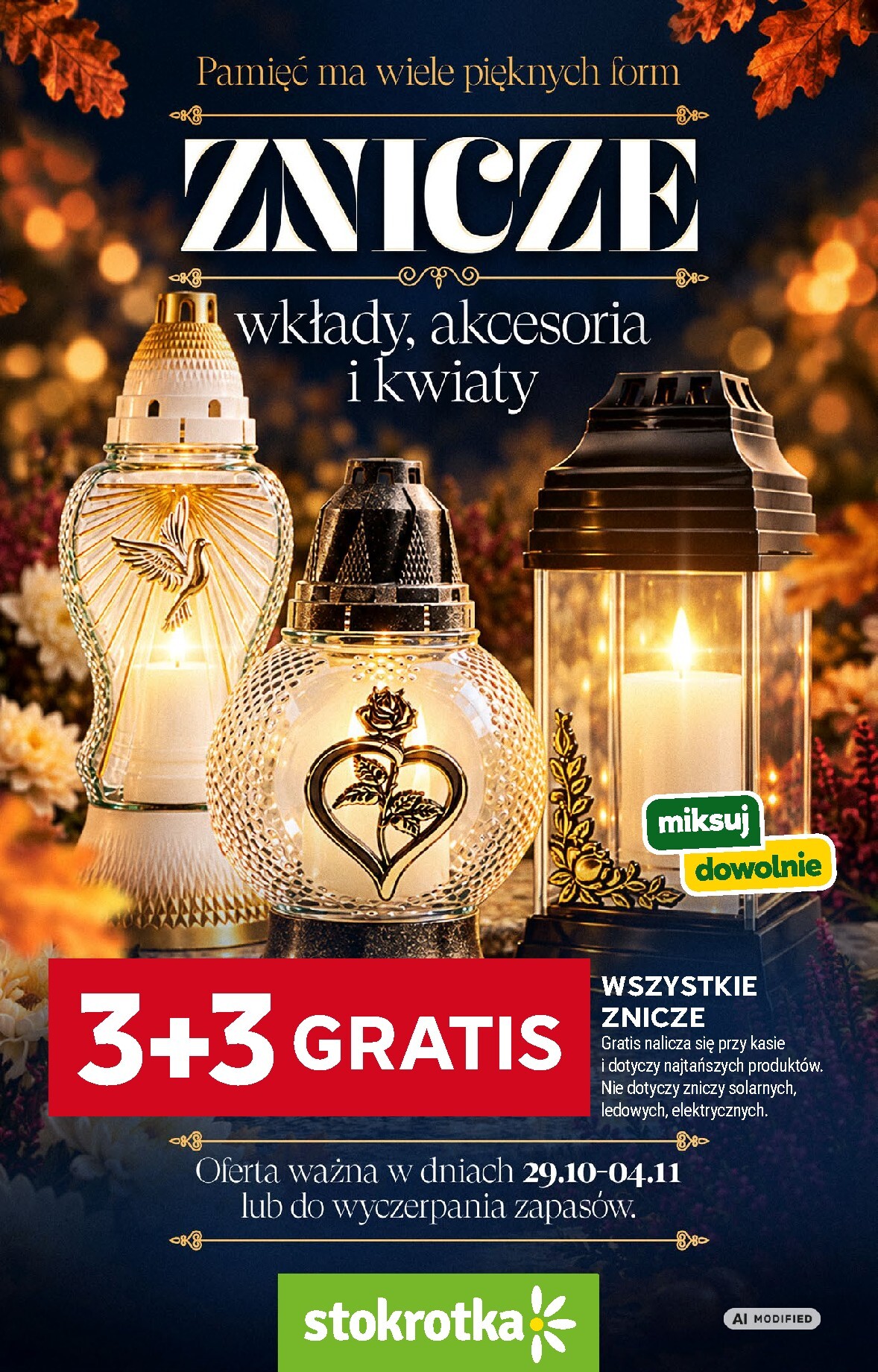 Aktualna gazetka Stokrotka - Znicze ważna od 29.10.2026 do 04.11.2026