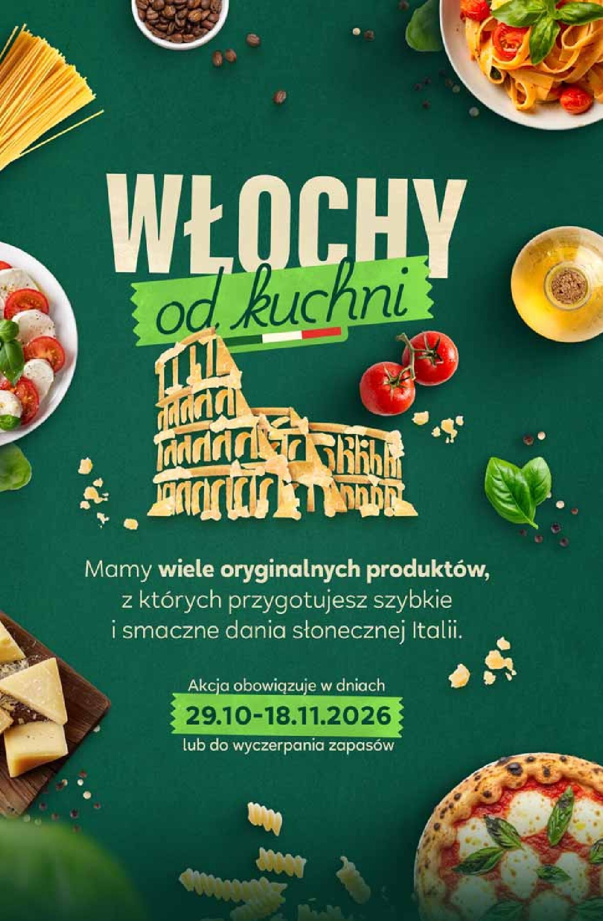 Aktualna gazetka Stokrotka - Włochy od kuchni ważna od 29.10.2026 do 18.11.2026