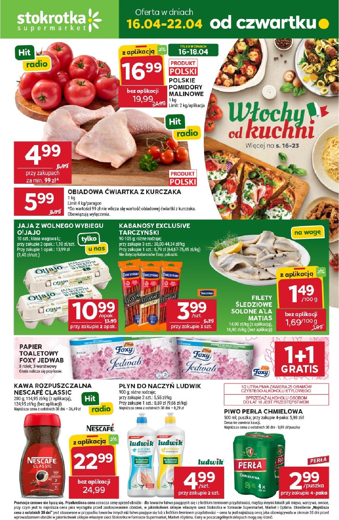 Aktualna gazetka Stokrotka - Supermarket ważna od 16.04.2026 do 22.04.2026