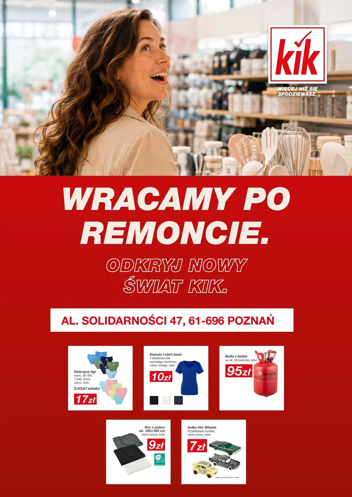 Aktualna gazetka Kik - Wraca po remoncie! ważna od 01.09.2026 do 07.09.2026