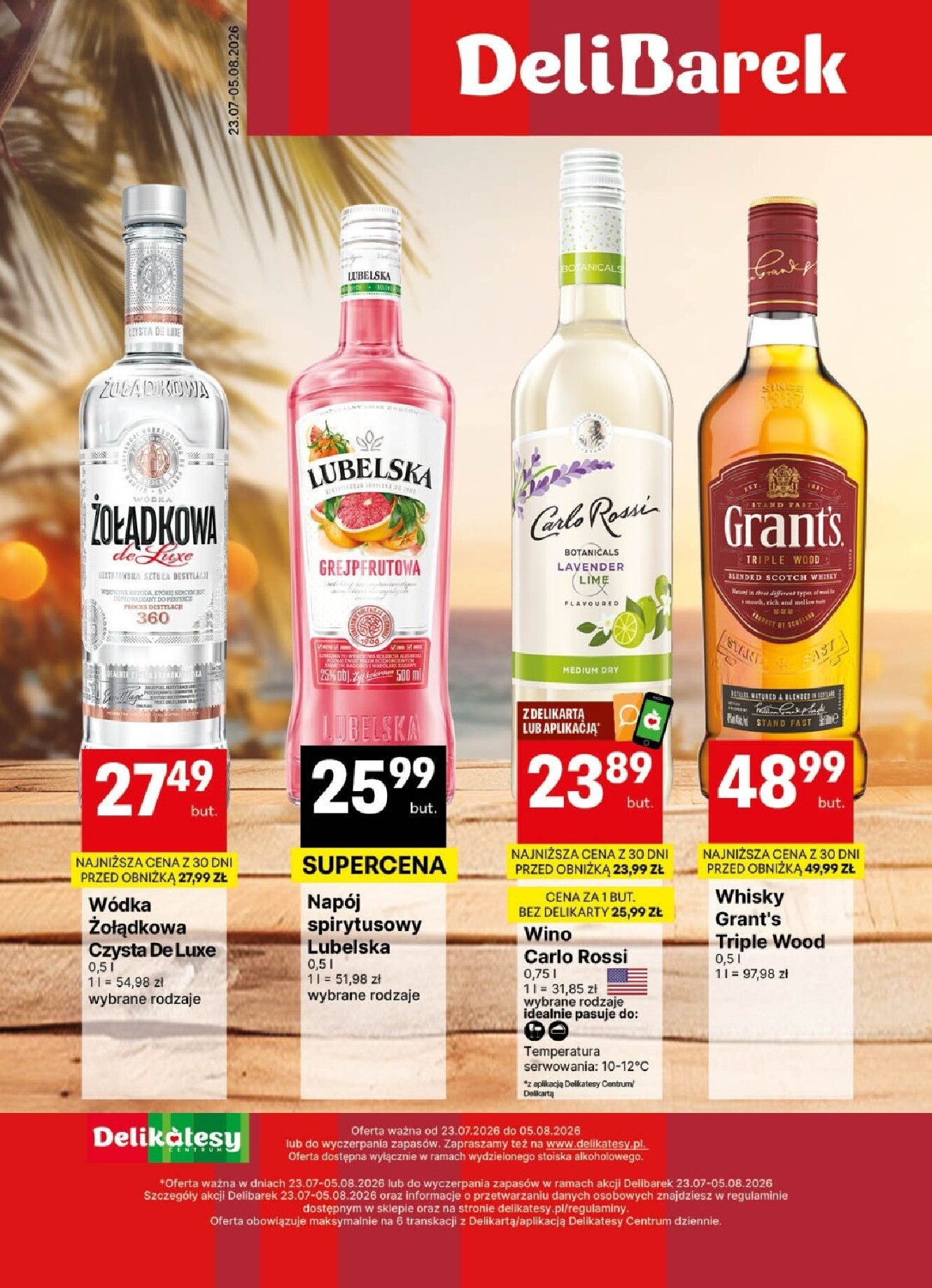 Aktualna gazetka Delikatesy Centrum - Delibarek DC30-DC31 ważna od 23.07.2026 do 05.08.2026