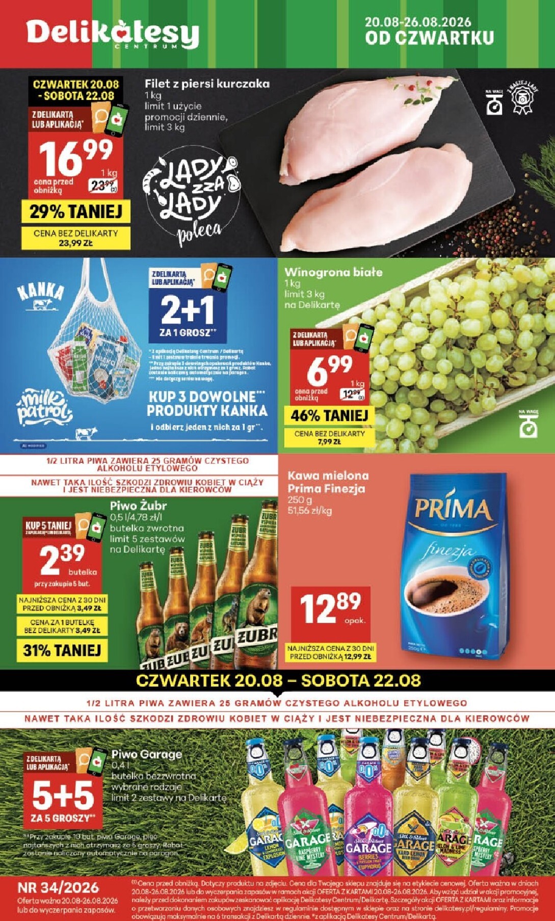 Nowa gazetka Delikatesy Centrum ważna od 20.08.2026 do 26.08.2026