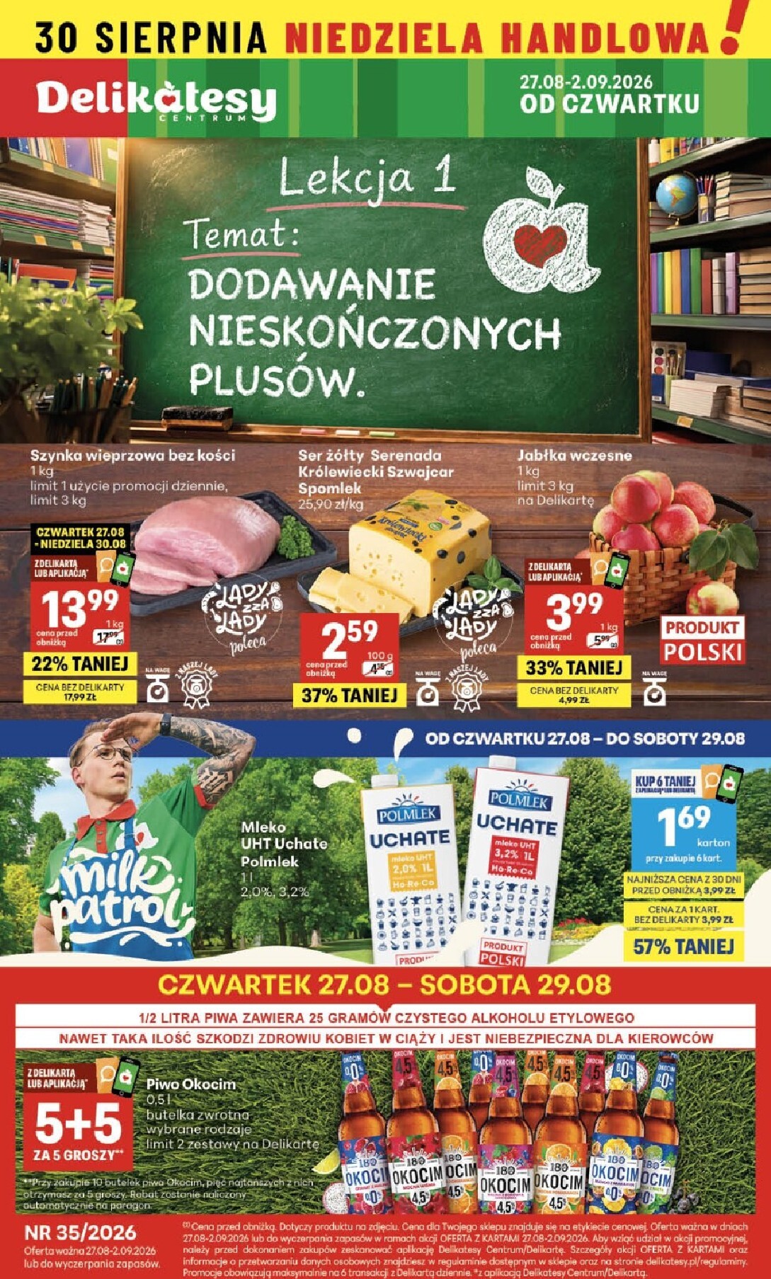 Nowa gazetka Delikatesy Centrum ważna od 27.08.2026 do 02.09.2026