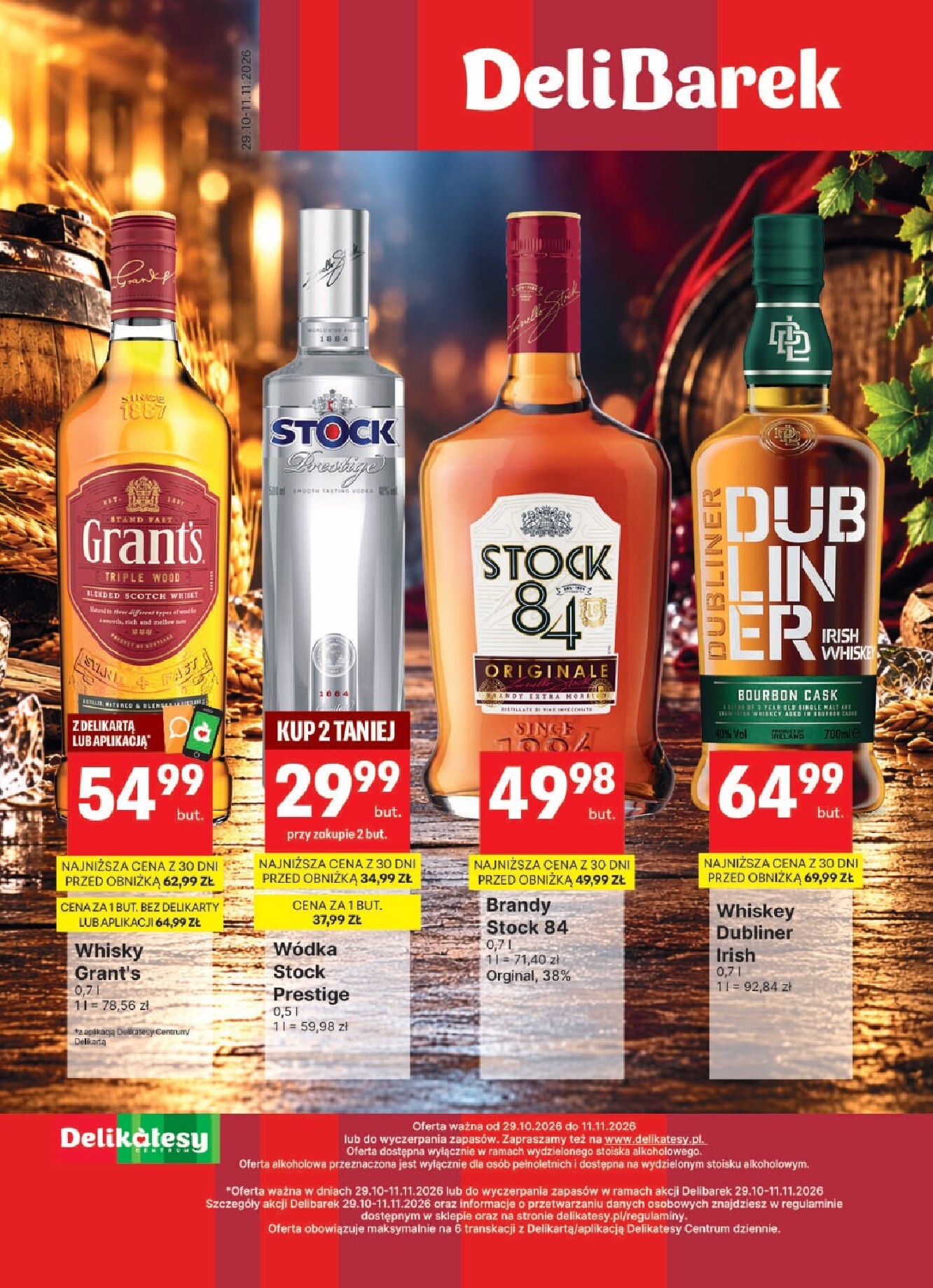 Aktualna gazetka Delikatesy Centrum - Delibarek ważna od 29.10.2026 do 11.11.2026