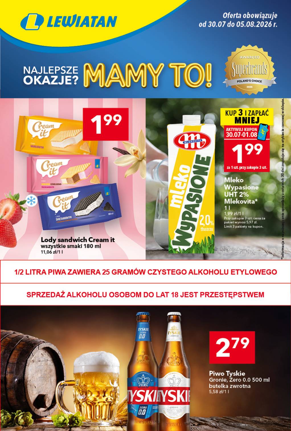 Nowa gazetka Lewiatan ważna od 30.07.2026 do 05.08.2026