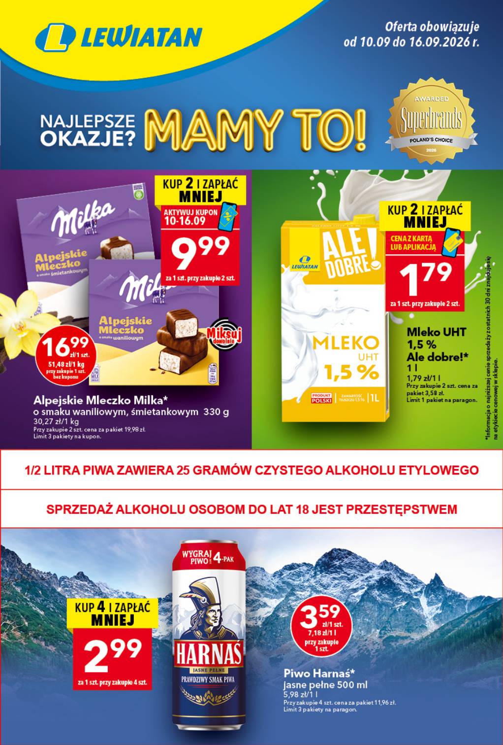 Nowa gazetka Lewiatan ważna od 10.09.2026 do 16.09.2026