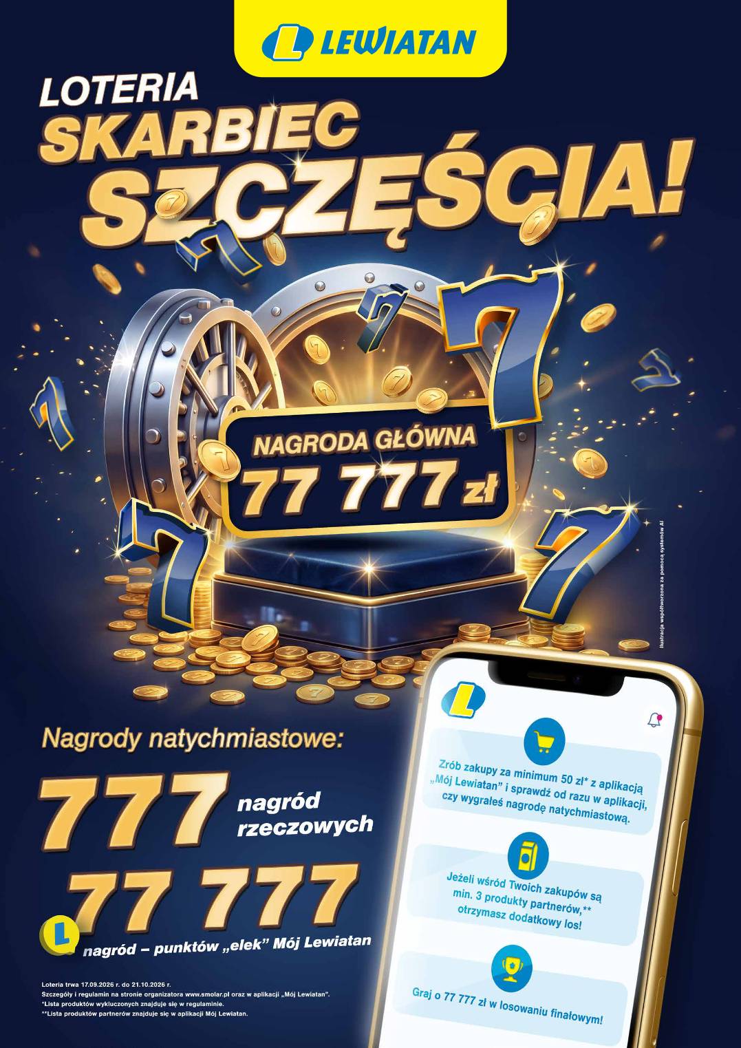 Aktualna gazetka Lewiatan - Loteria ważna od 17.09.2026 do 21.10.2026