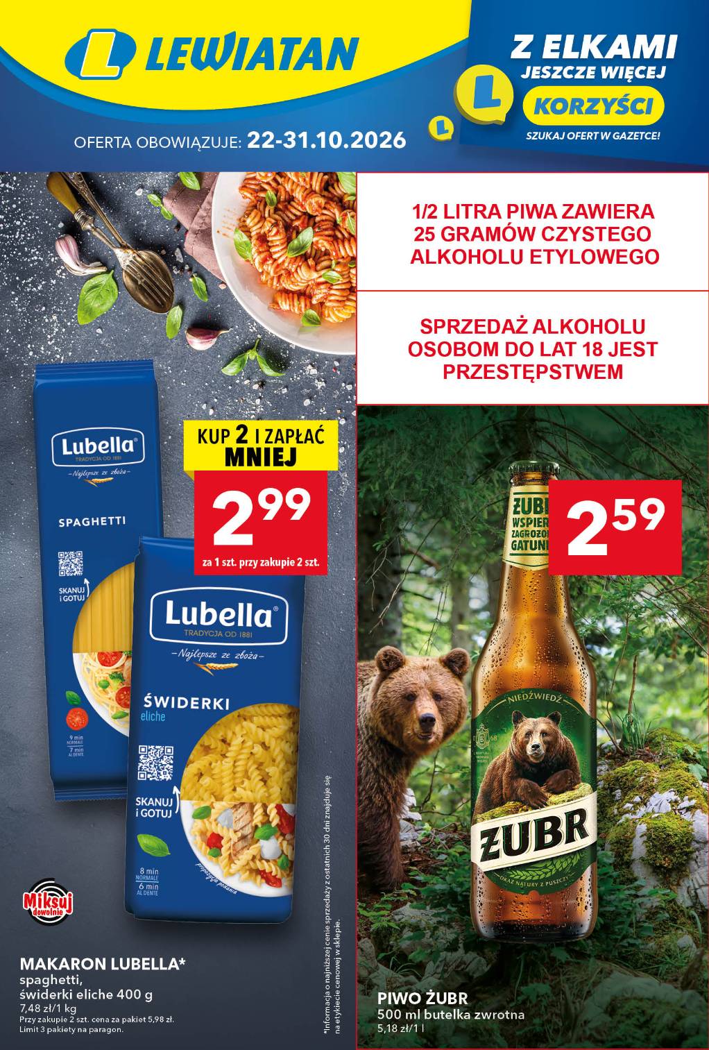Nowa gazetka Lewiatan ważna od 22.10.2026 do 31.10.2026