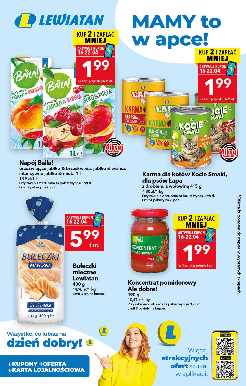 Nowa gazetka Lewiatan - Mamy to w apce! ważna od 16.04.2026 do 22.04.2026
