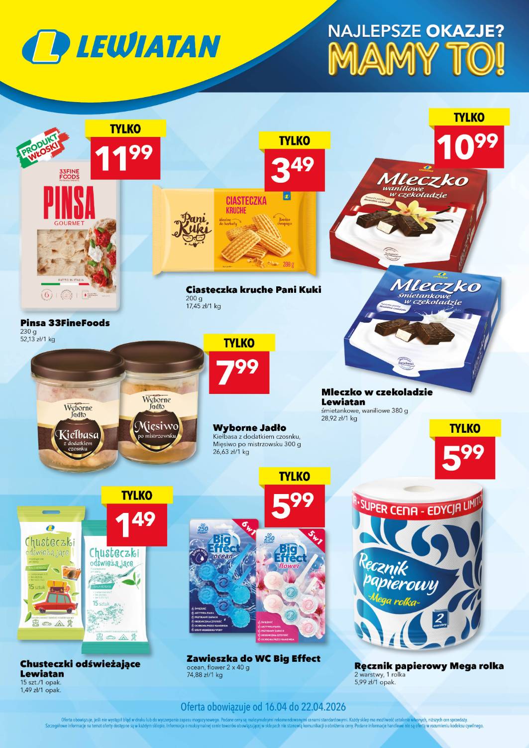 Nowa gazetka Lewiatan - Mamy to w Lewiatanie ważna od 16.04.2026 do 22.04.2026