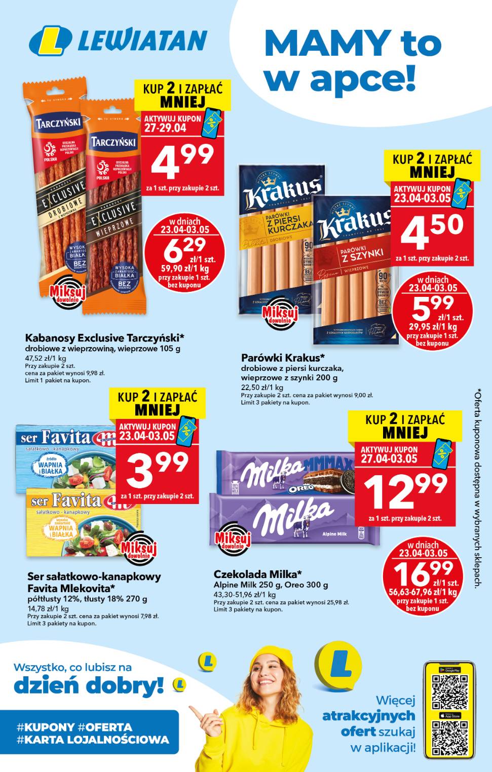 Nowa gazetka Lewiatan - Mamy to w apce ważna od 23.04.2026 do 03.05.2026