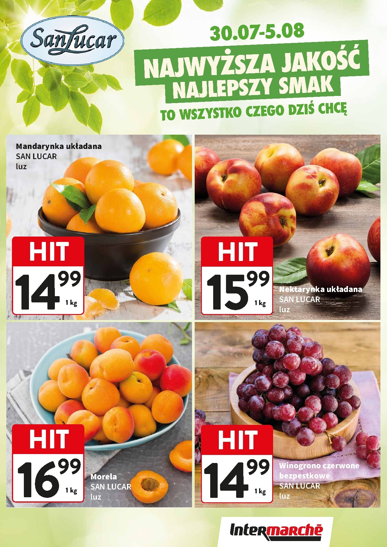 Aktualna gazetka Intermarché ważna od 30.07.2026 do 05.08.2026