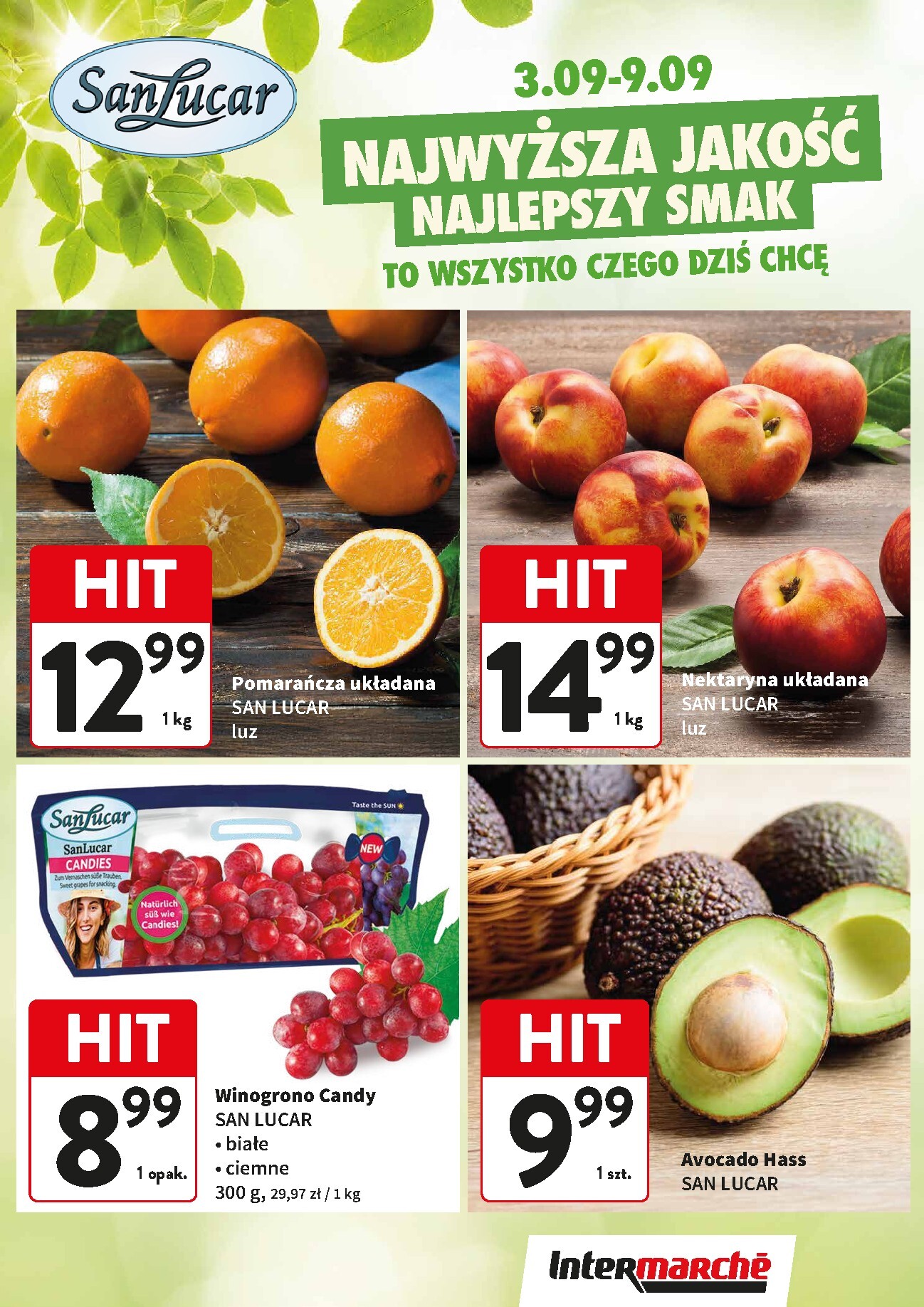 Aktualna gazetka Intermarché - Świeży Hit ważna od 03.09.2026 do 09.09.2026