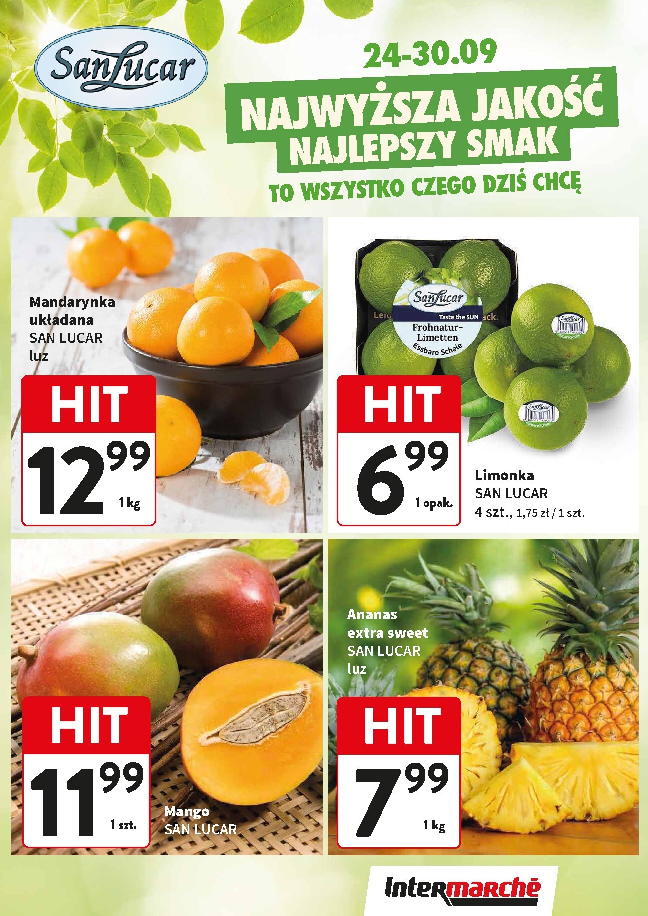 Aktualna gazetka Intermarché - Świeży Hit ważna od 24.09.2026 do 30.09.2026