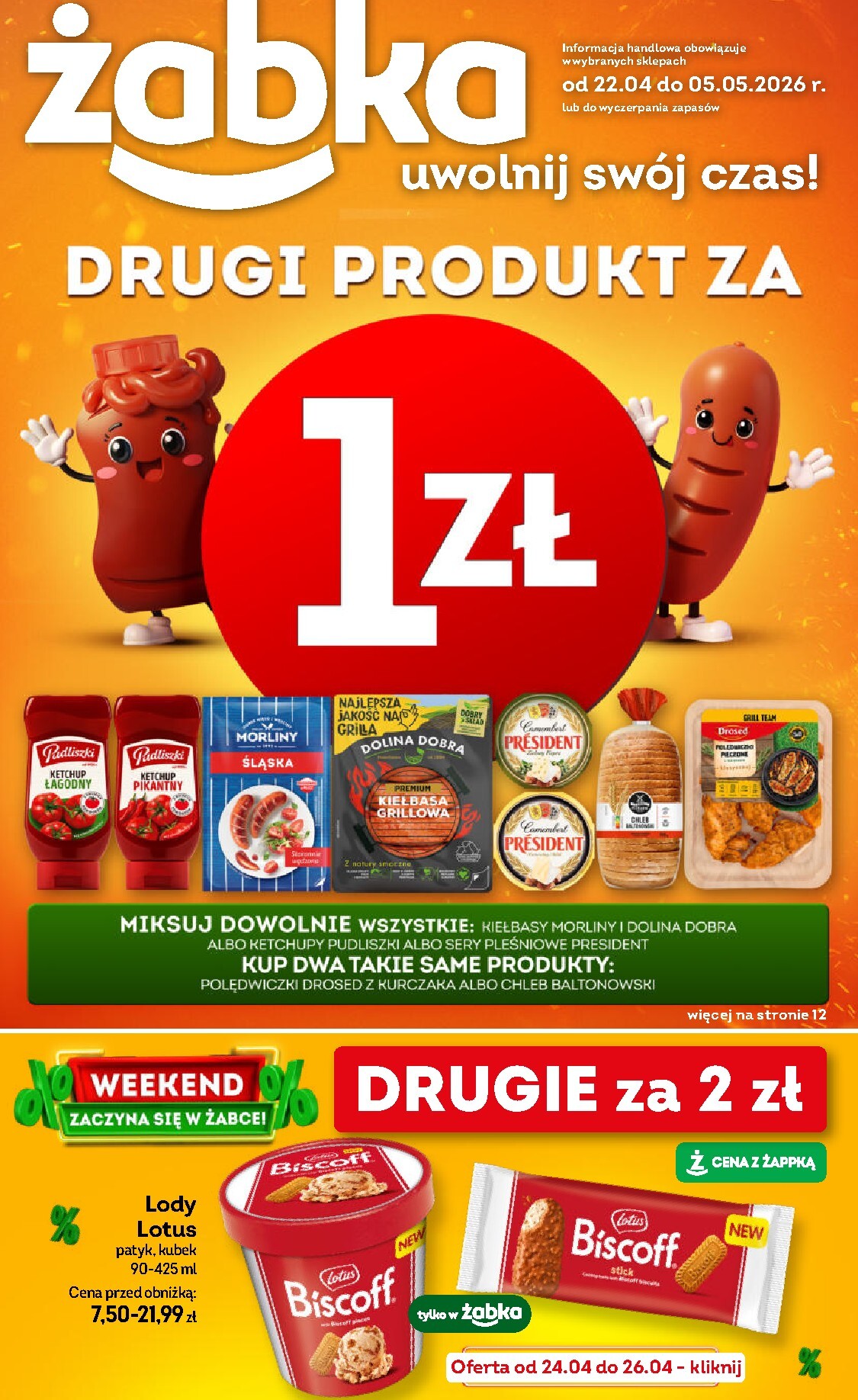 Aktualna gazetka Żabka ważna od 22.04.2026 do 05.05.2026