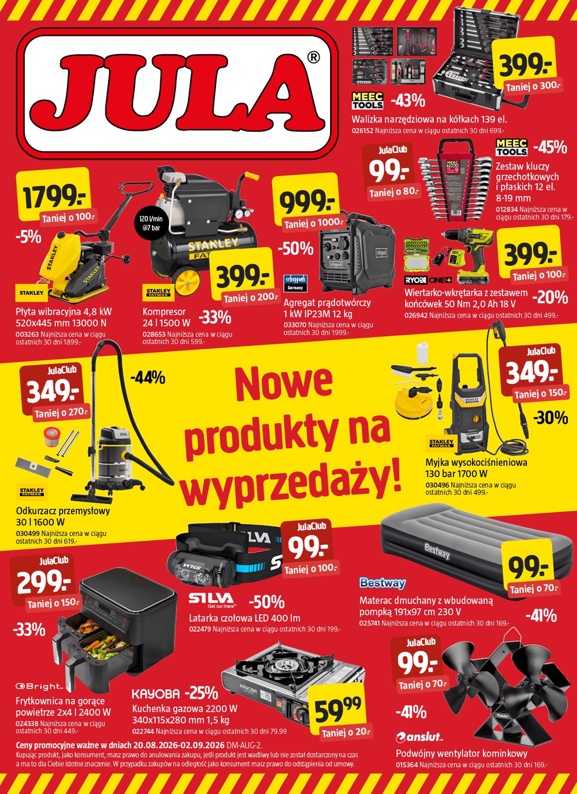 Aktualna gazetka Jula - Wyprzedaż ważna od 20.08.2026 do 02.09.2026
