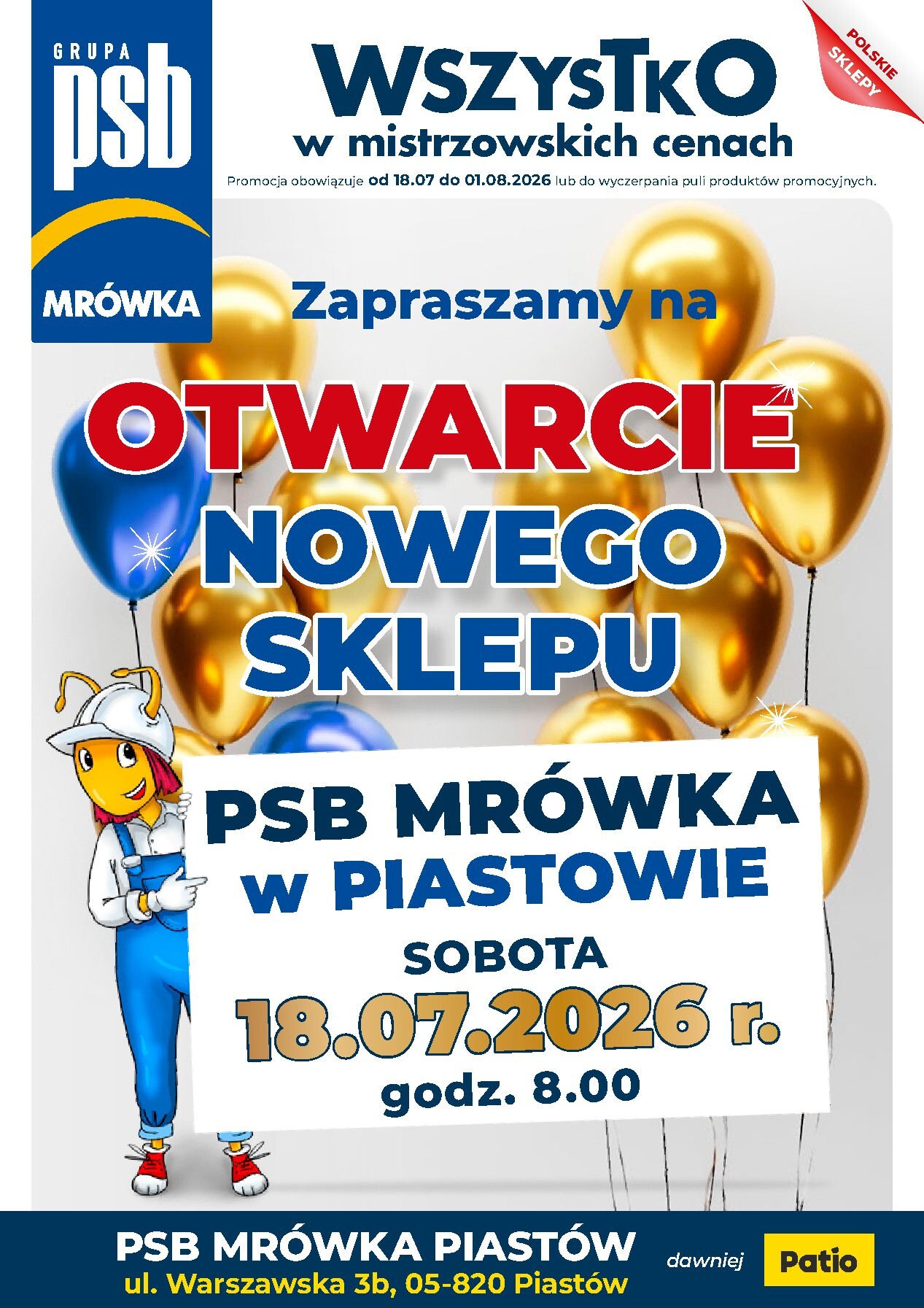 Aktualna gazetka Mrówka ważna od 18.07.2026 do 01.08.2026