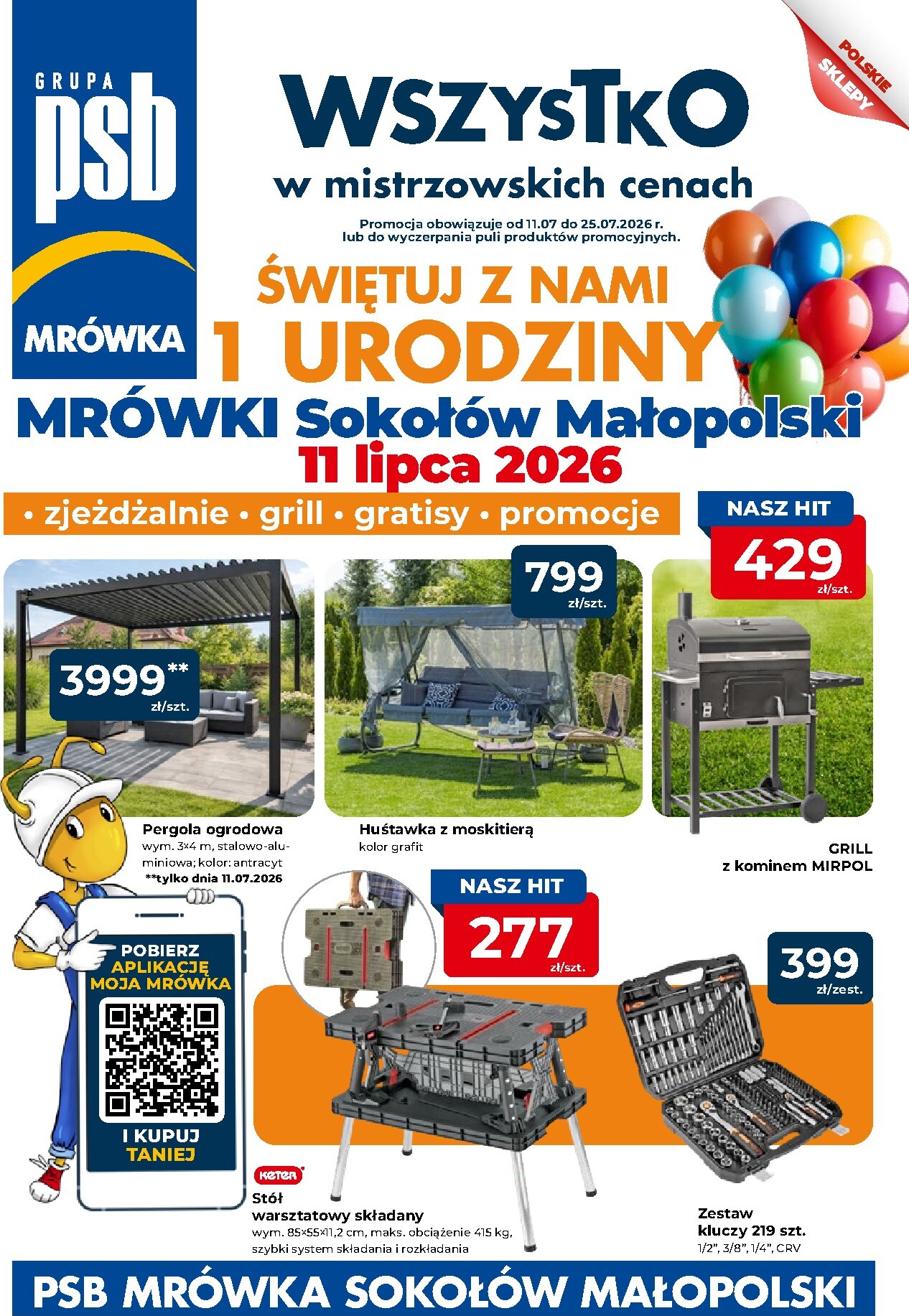 Aktualna gazetka Mrówka - Sokołów Małopolski ważna od 11.07.2026 do 25.07.2026